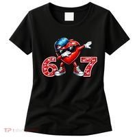 67 Meme 6-7 Heart Dabbing Six Seven Valentines Day Women's T-Shirt thumb 0
