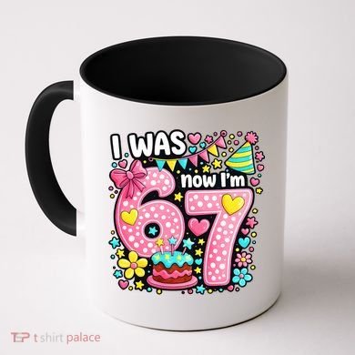 67 Meme 7th Birthday I Was 6 Now I'm 7 Coffee Mug