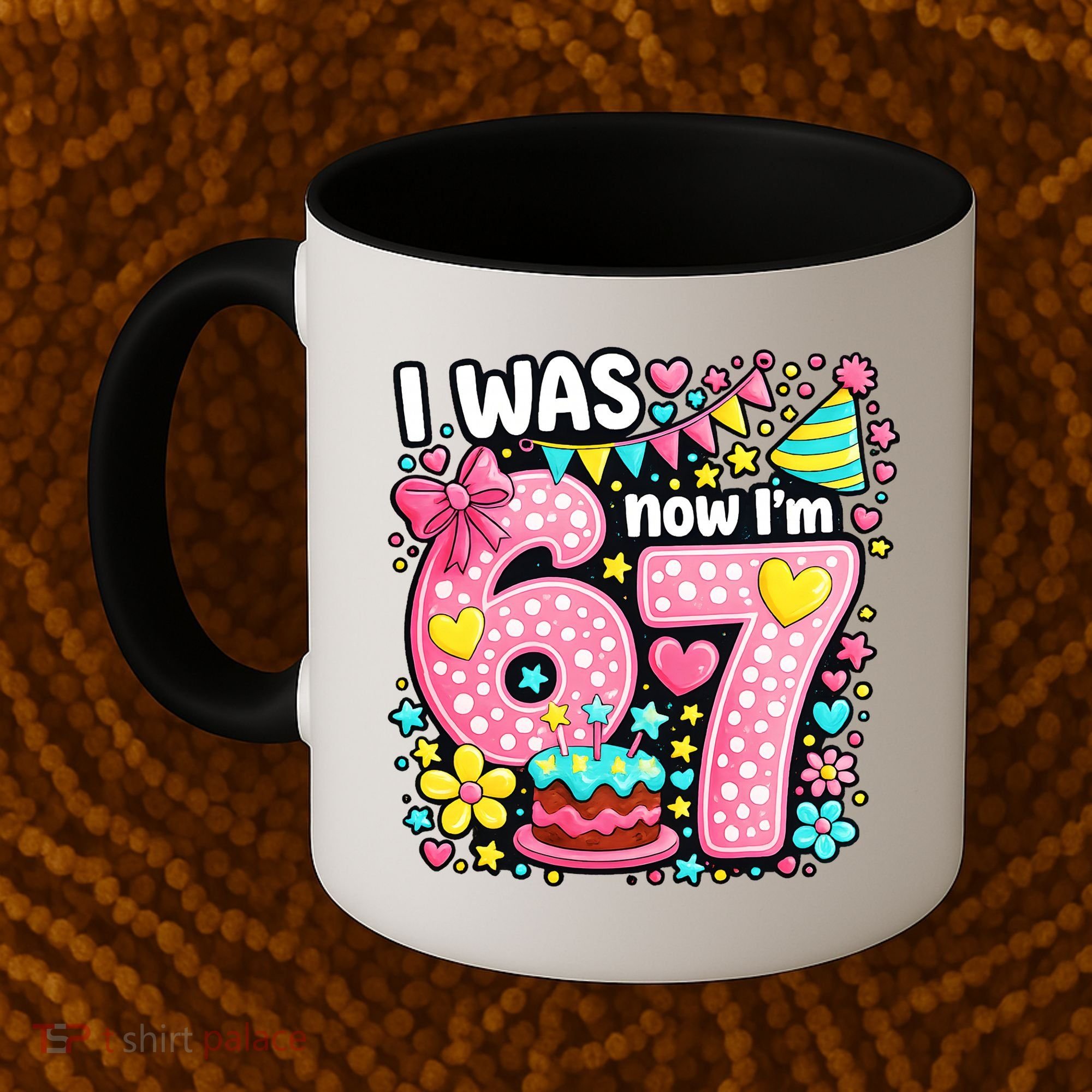 67 Meme 7th Birthday I Was 6 Now I'm 7 Coffee Mug