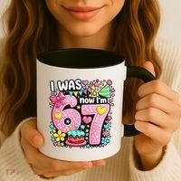 67 Meme 7th Birthday I Was 6 Now I'm 7 Coffee Mug thumb 3