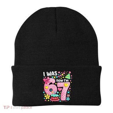 67 Meme 7th Birthday I Was 6 Now I'm 7 Beanie