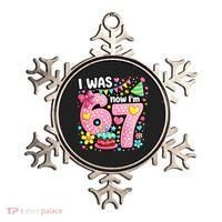 67 Meme 7th Birthday I Was 6 Now I'm 7 Ornament thumb 0