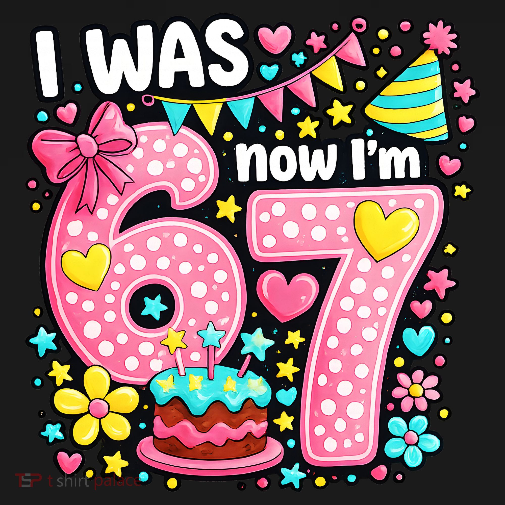 67 Meme 7th Birthday I Was 6 Now I'm 7 Ornament