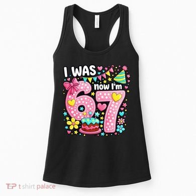 67 Meme 7th Birthday I Was 6 Now I'm 7 Women's Tank Top