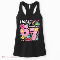 67 Meme 7th Birthday I Was 6 Now I'm 7 Women's Tank Top thumb 0