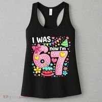 67 Meme 7th Birthday I Was 6 Now I'm 7 Women's Tank Top thumb 3