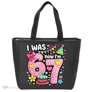 67 Meme 7th Birthday I Was 6 Now I'm 7 Tote Bag