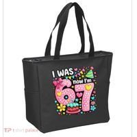 67 Meme 7th Birthday I Was 6 Now I'm 7 Tote Bag thumb 2