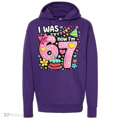 67 Meme 7th Birthday I Was 6 Now I'm 7 Hoodie