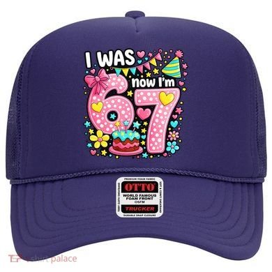 67 Meme 7th Birthday I Was 6 Now I'm 7 Hat