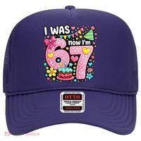 67 Meme 7th Birthday I Was 6 Now I'm 7 Hat thumb 0