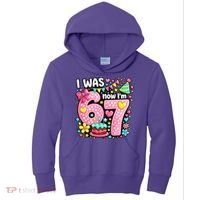 67 Meme 7th Birthday I Was 6 Now I'm 7 Kids Hoodie thumb 0