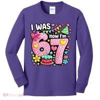 67 Meme 7th Birthday I Was 6 Now I'm 7 Kids Long Sleeve Shirt thumb 0