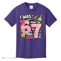 67 Meme 7th Birthday I Was 6 Now I'm 7 Kids T-Shirt thumb 0