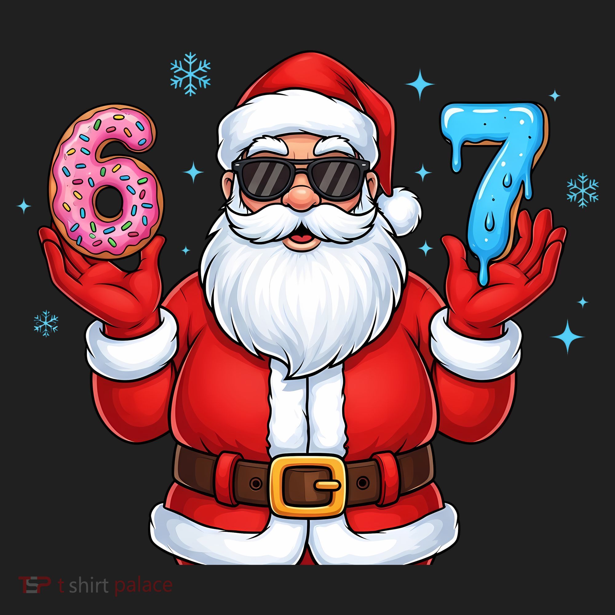 6-7 Meme Cool Santa Claus 67 Women's Sweatshirt
