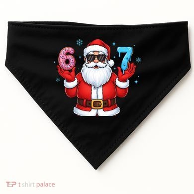 6-7 Meme Cool Santa Claus 67 USA-Made Doggie Bandana