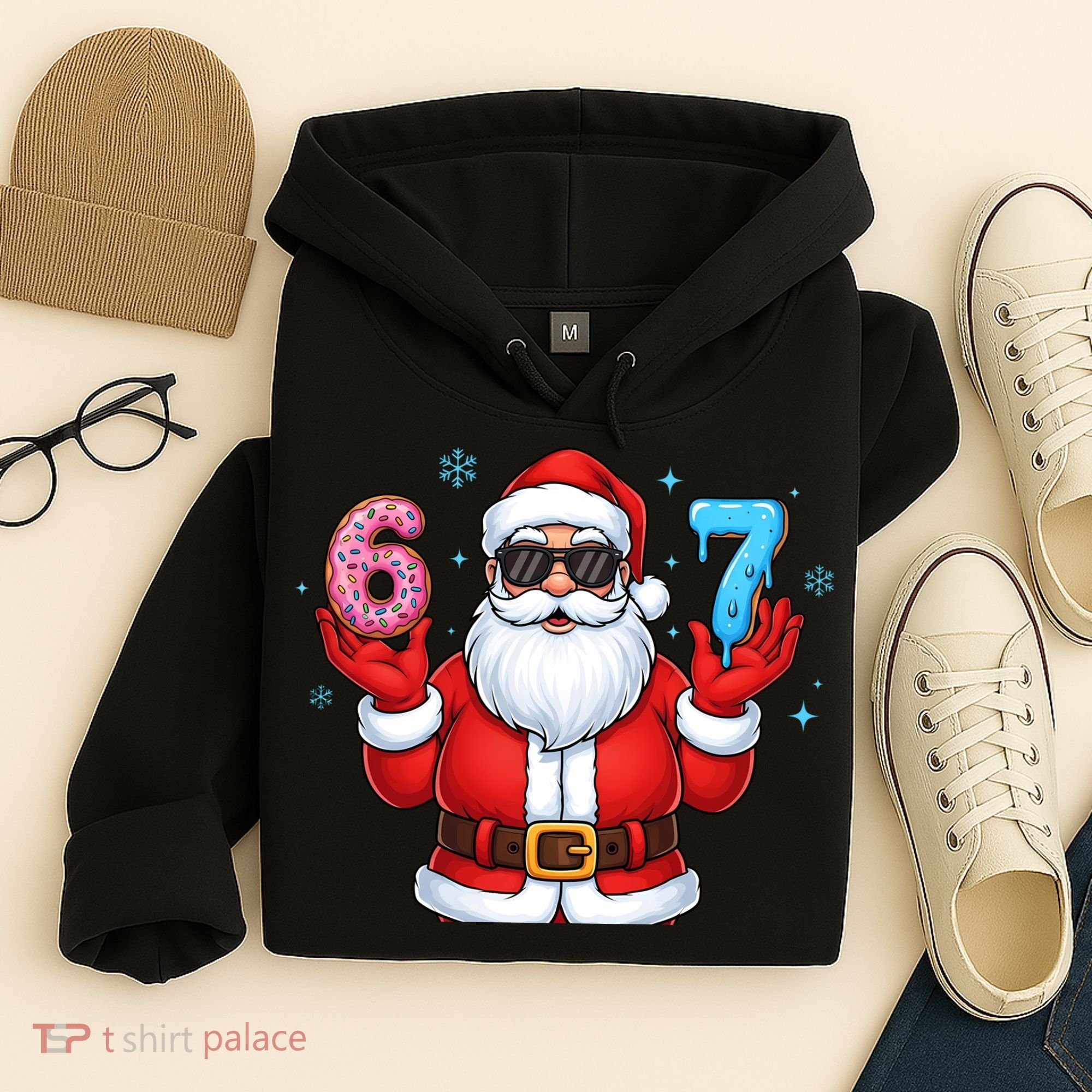 6-7 Meme Cool Santa Claus 67 Hoodie