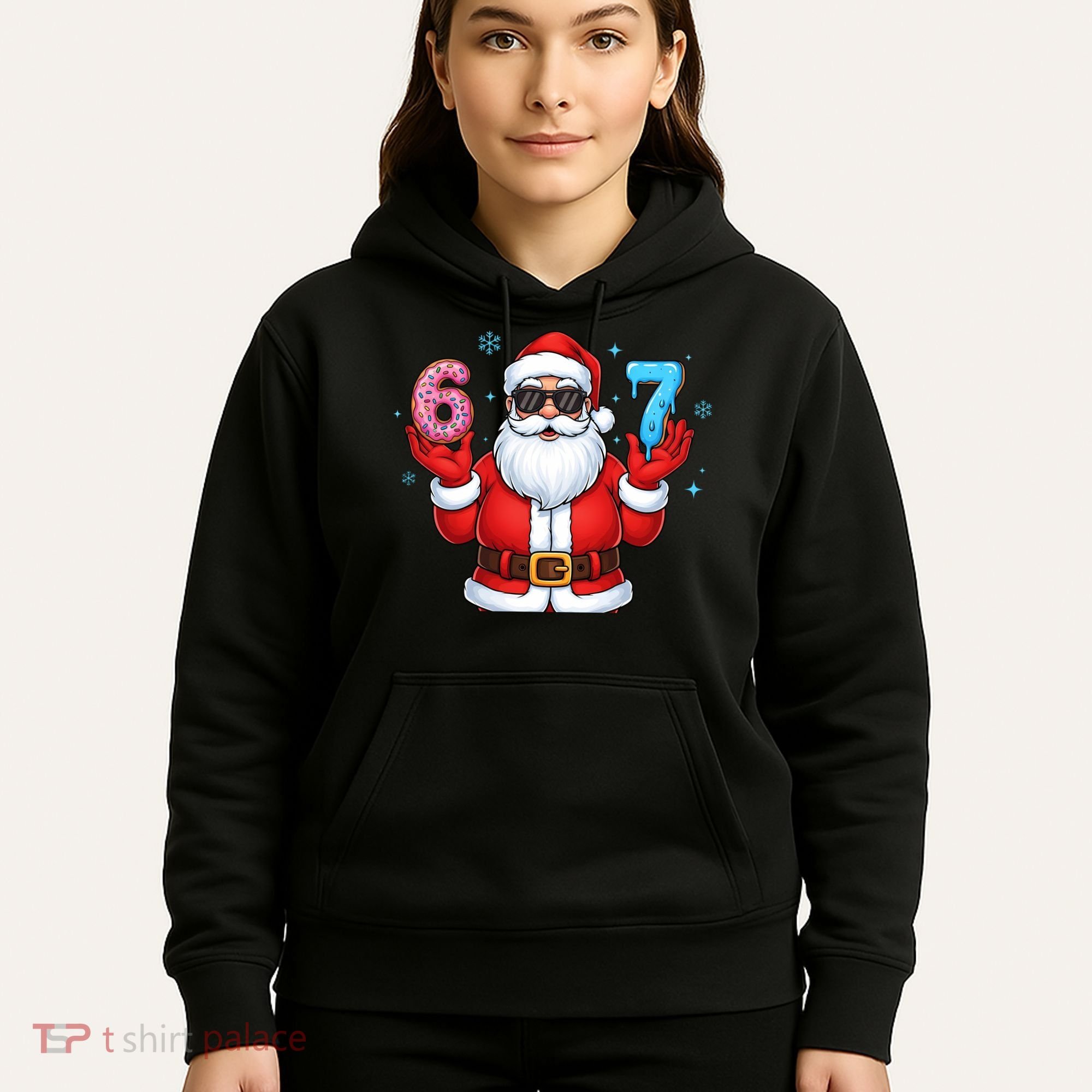 6-7 Meme Cool Santa Claus 67 Hoodie