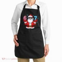 6-7 Meme Cool Santa Claus 67 Apron thumb 2