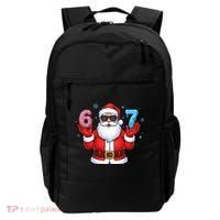 6-7 Meme Cool Santa Claus 67 Backpack thumb 0