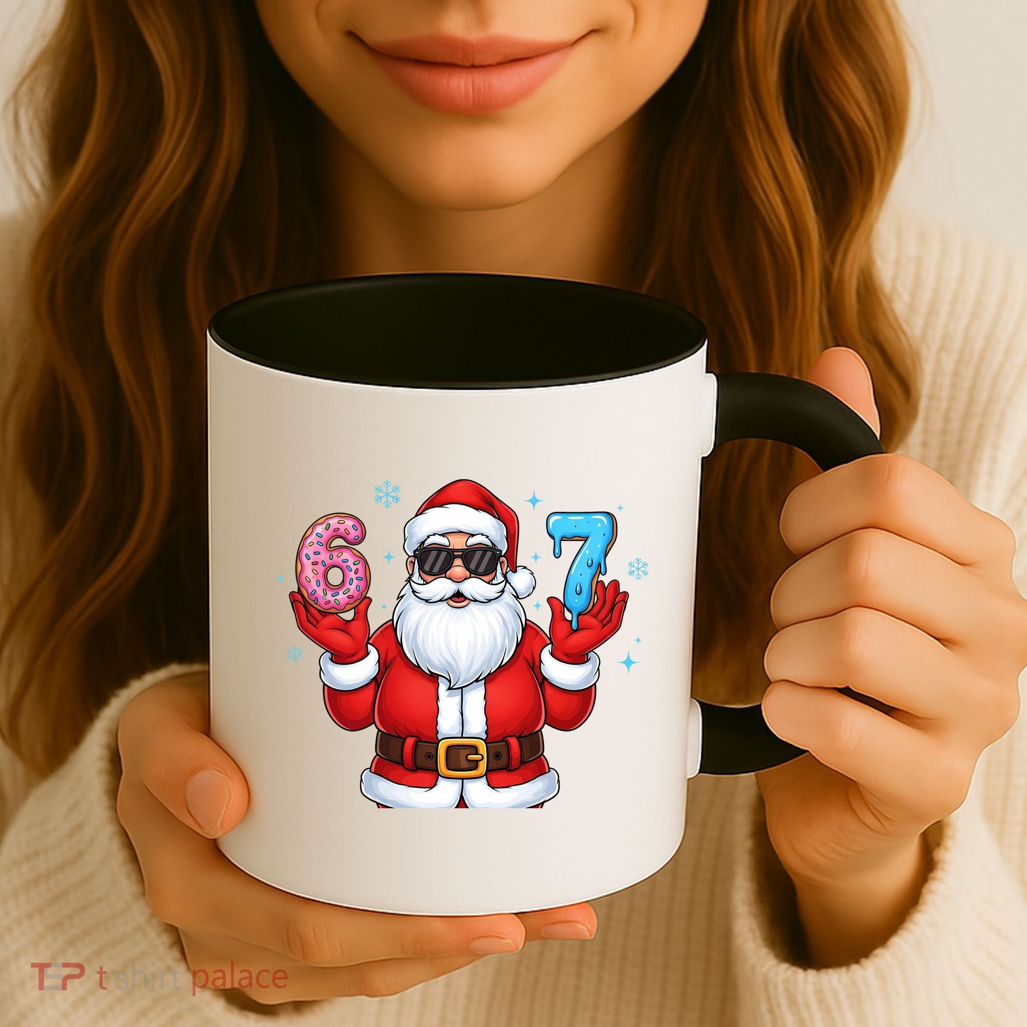 6-7 Meme Cool Santa Claus 67 Coffee Mug