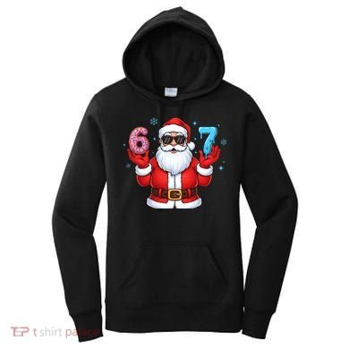 6-7 Meme Cool Santa Claus 67 Women's Hoodie