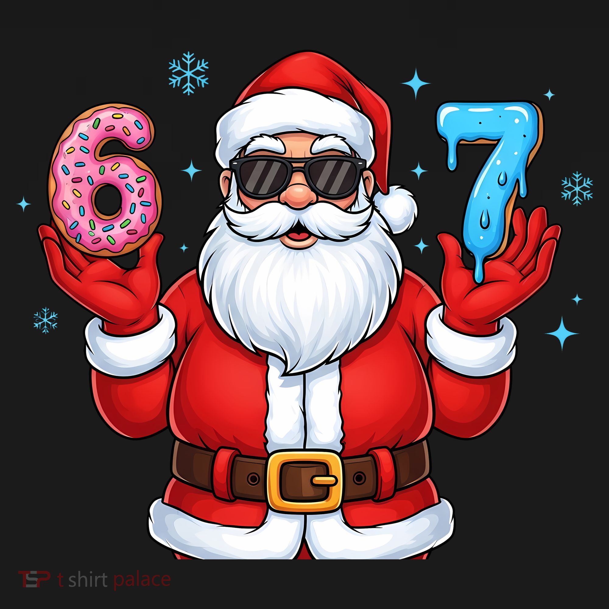 6-7 Meme Cool Santa Claus 67 Ornament