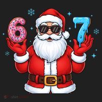 6-7 Meme Cool Santa Claus 67 Hat thumb 2