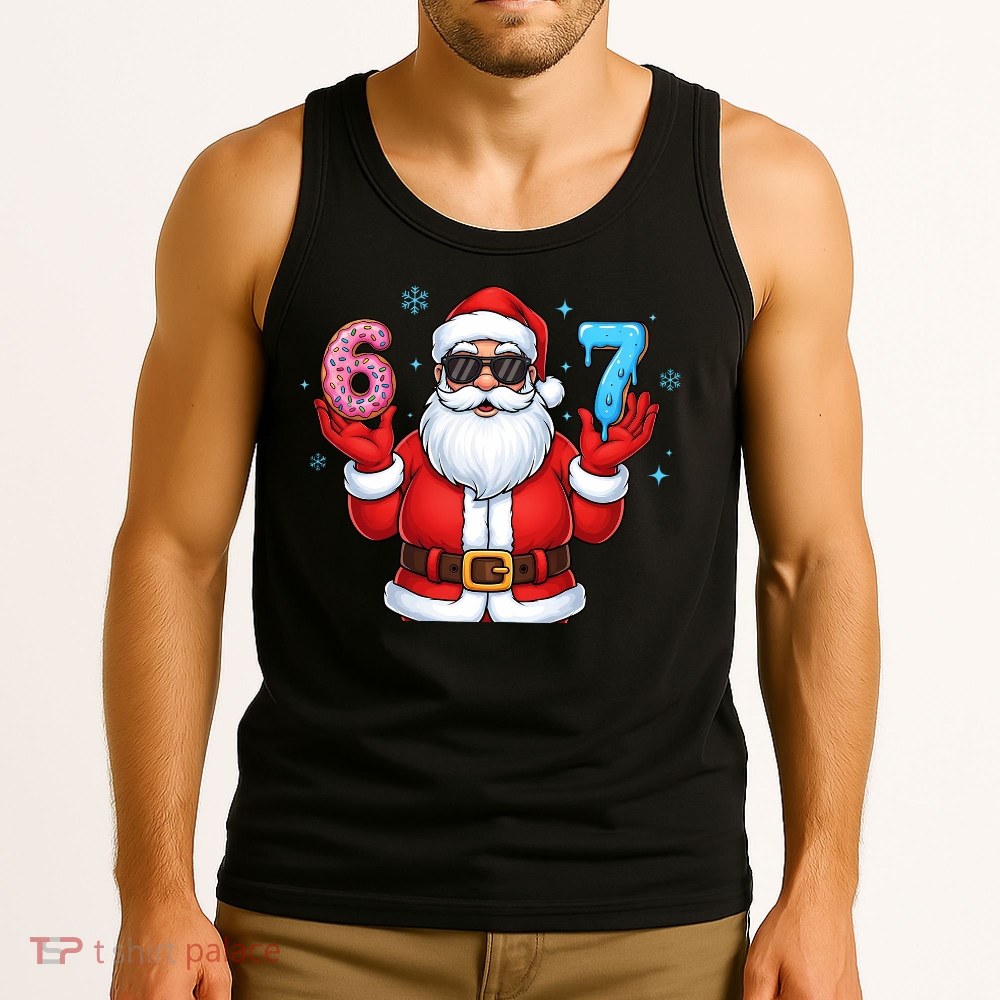 6-7 Meme Cool Santa Claus 67 Tank Top