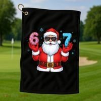 6-7 Meme Cool Santa Claus 67 Golf Towel thumb 1