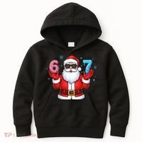 6-7 Meme Cool Santa Claus 67 Kids Hoodie thumb 0