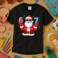 6-7 Meme Cool Santa Claus 67 Kids T-Shirt thumb 3