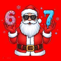6-7 Meme Cool Santa Claus 67 Santa Hat thumb 1