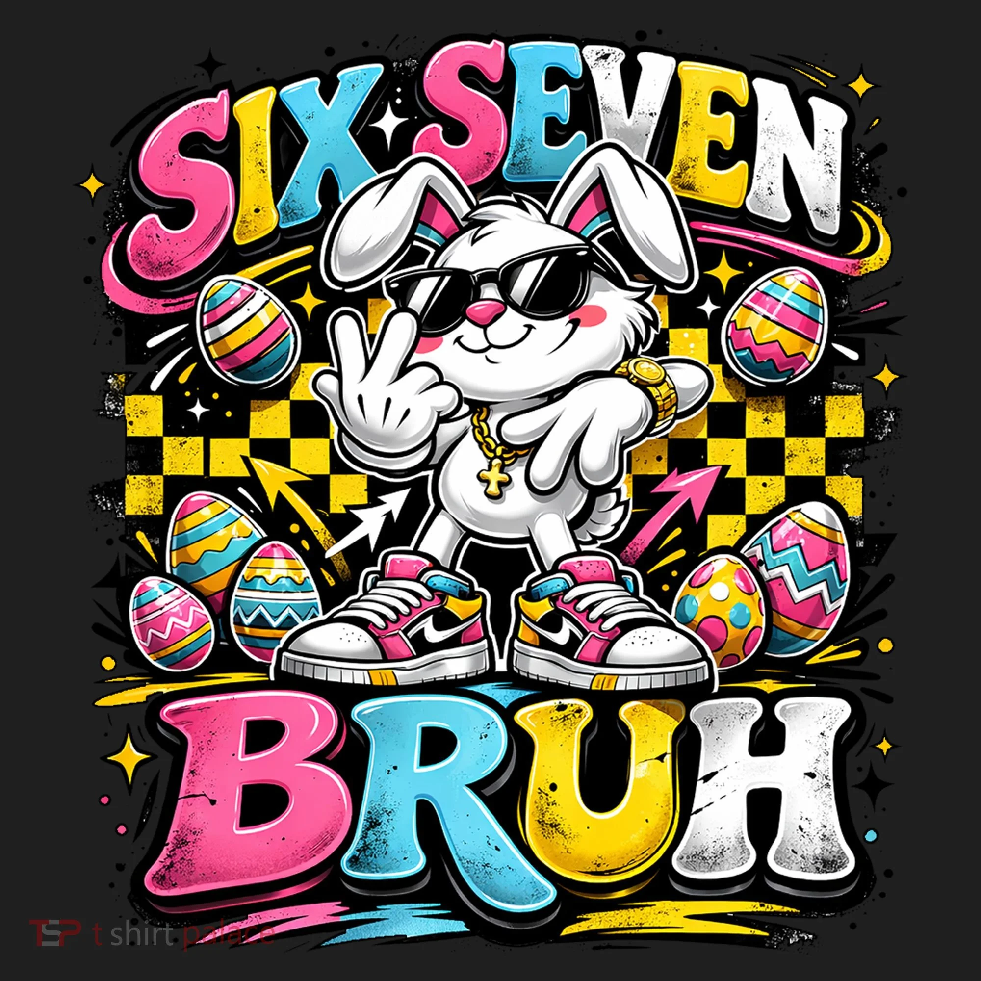6-7 Meme Funny 67 Easter Bunny Women's Sweatshirt