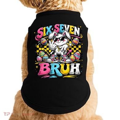 6-7 Meme Funny 67 Easter Bunny Doggie Tank