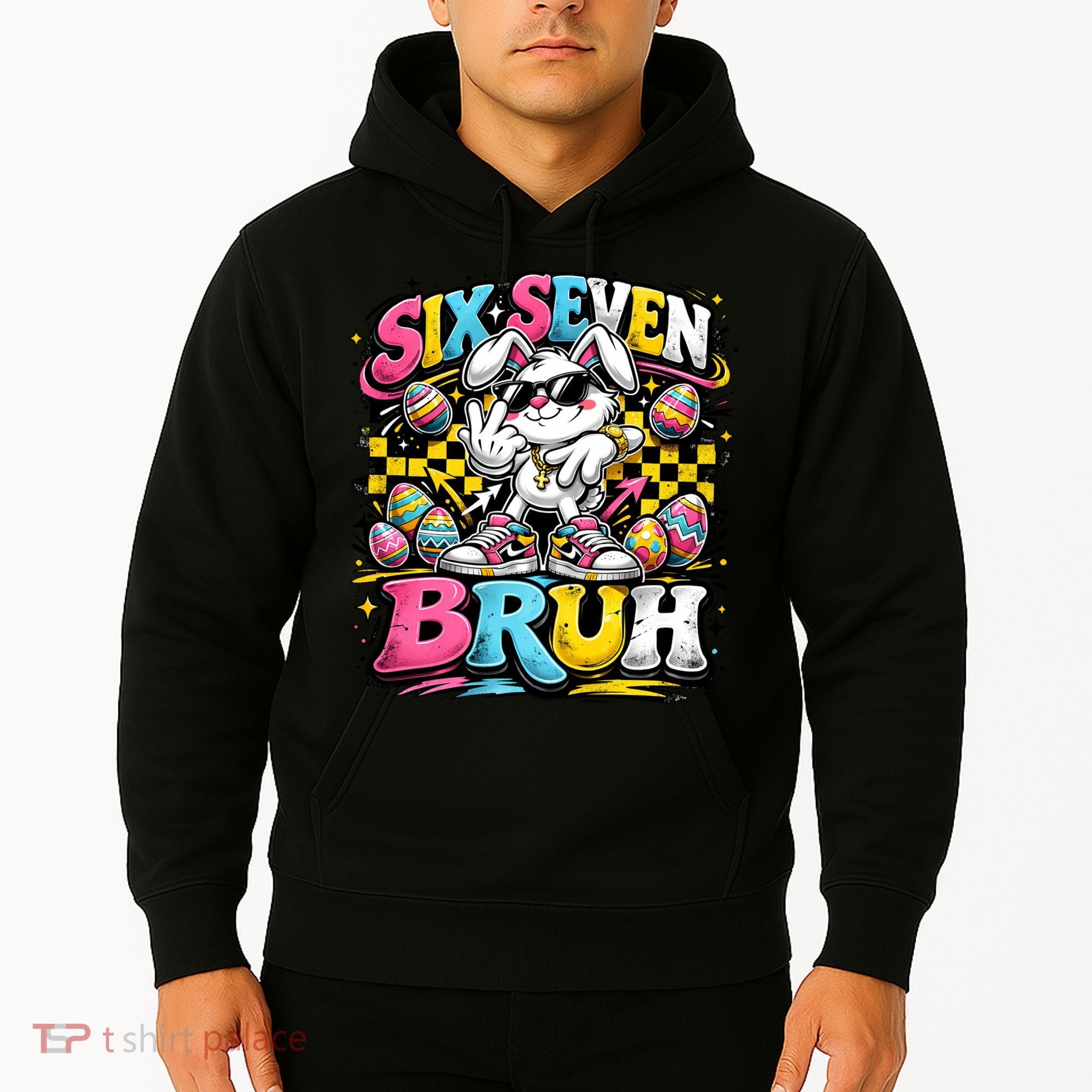 6-7 Meme Funny 67 Easter Bunny Hoodie