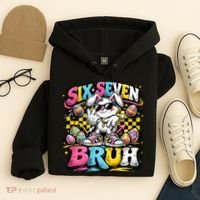 6-7 Meme Funny 67 Easter Bunny Hoodie thumb 4