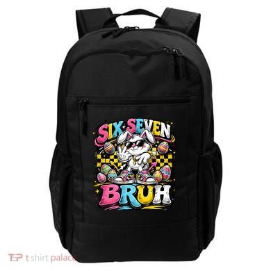 6-7 Meme Funny 67 Easter Bunny Backpack