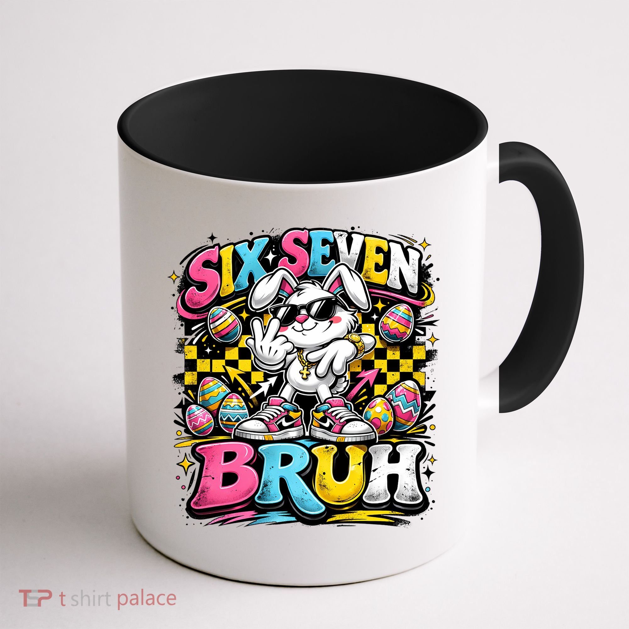 6-7 Meme Funny 67 Easter Bunny Coffee Mug