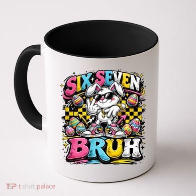 6-7 Meme Funny 67 Easter Bunny Coffee Mug