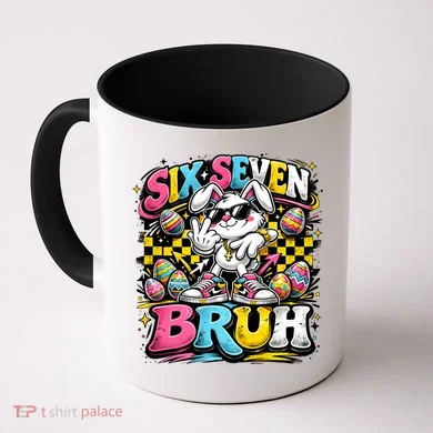 6-7 Meme Funny 67 Easter Bunny Coffee Mug