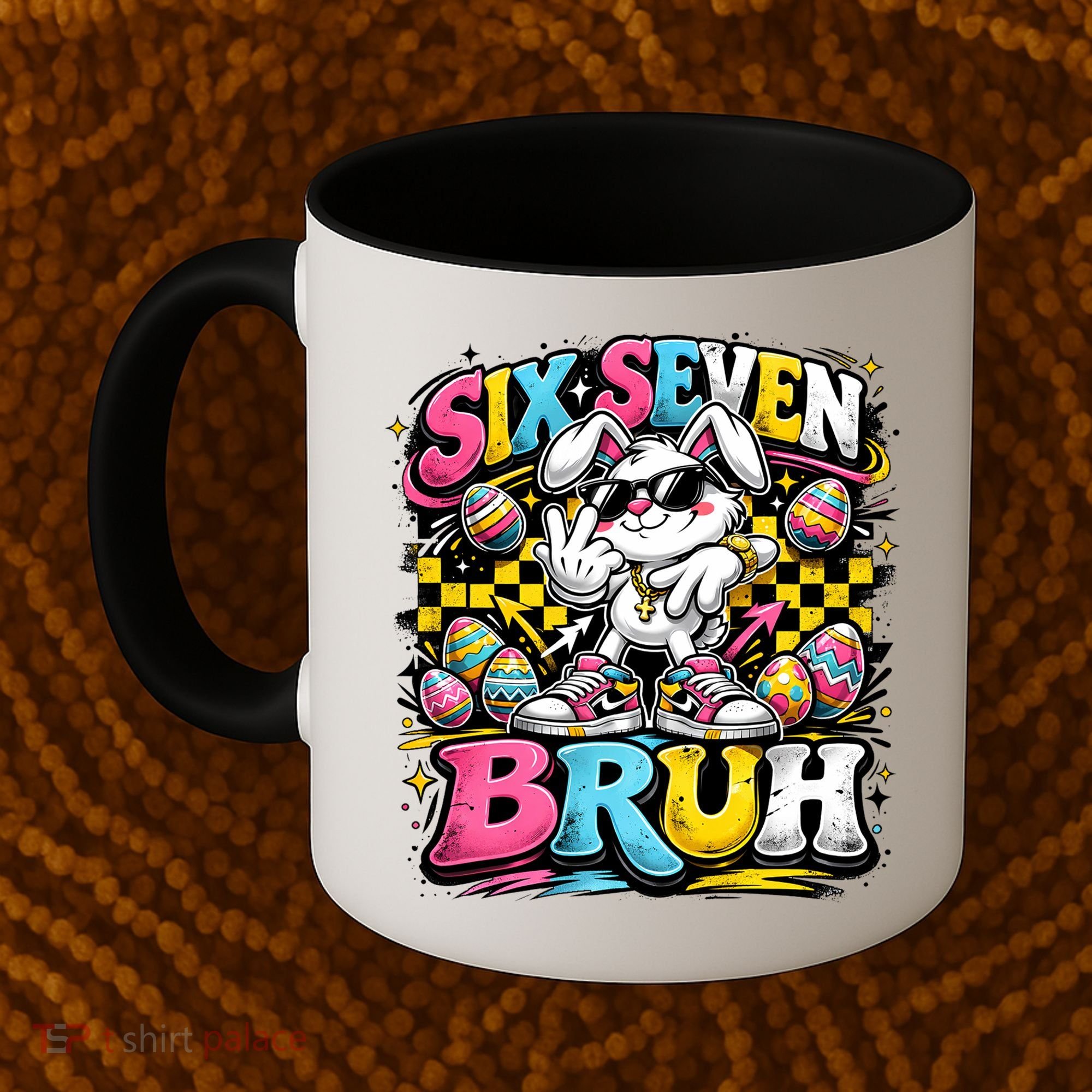 6-7 Meme Funny 67 Easter Bunny Coffee Mug