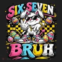 6-7 Meme Funny 67 Easter Bunny Tumbler thumb 3