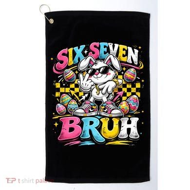 6-7 Meme Funny 67 Easter Bunny Golf Towel