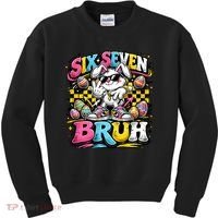 6-7 Meme Funny 67 Easter Bunny Kids Sweatshirt thumb 0