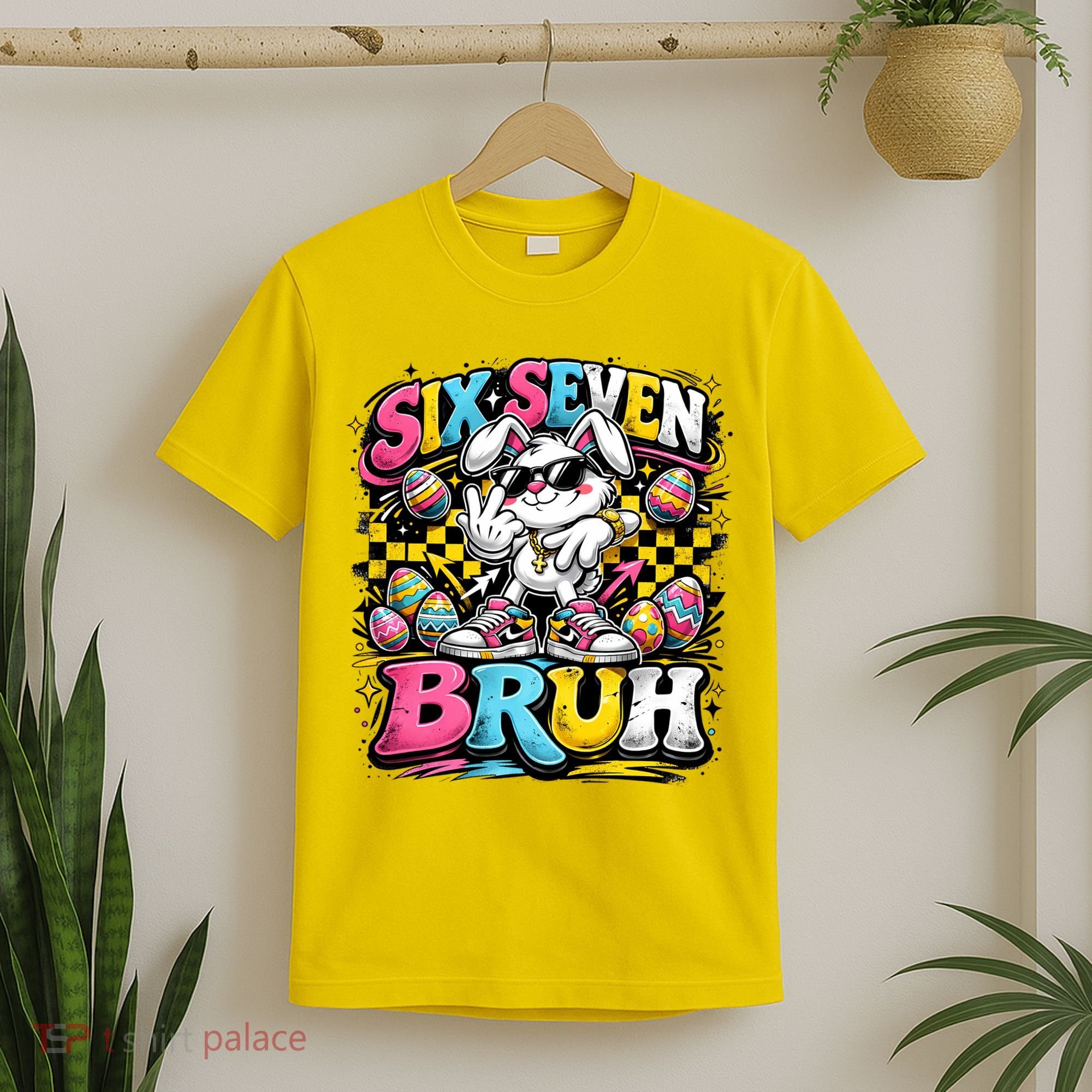 6-7 Meme Funny 67 Easter Bunny T-Shirt