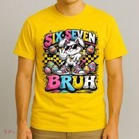 6-7 Meme Funny 67 Easter Bunny T-Shirt thumb 3