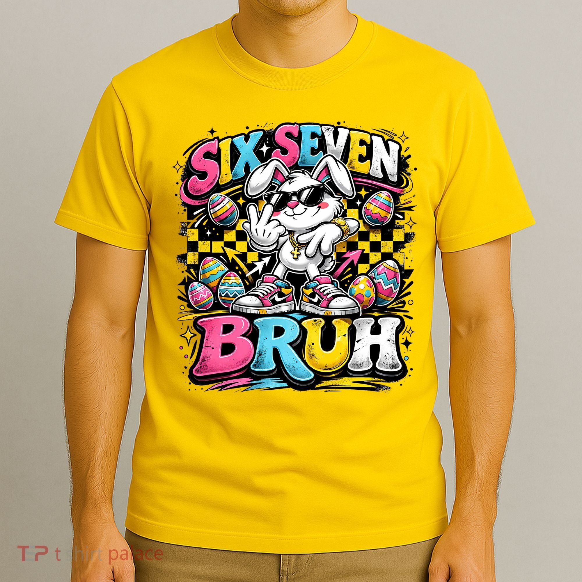 6-7 Meme Funny 67 Easter Bunny T-Shirt