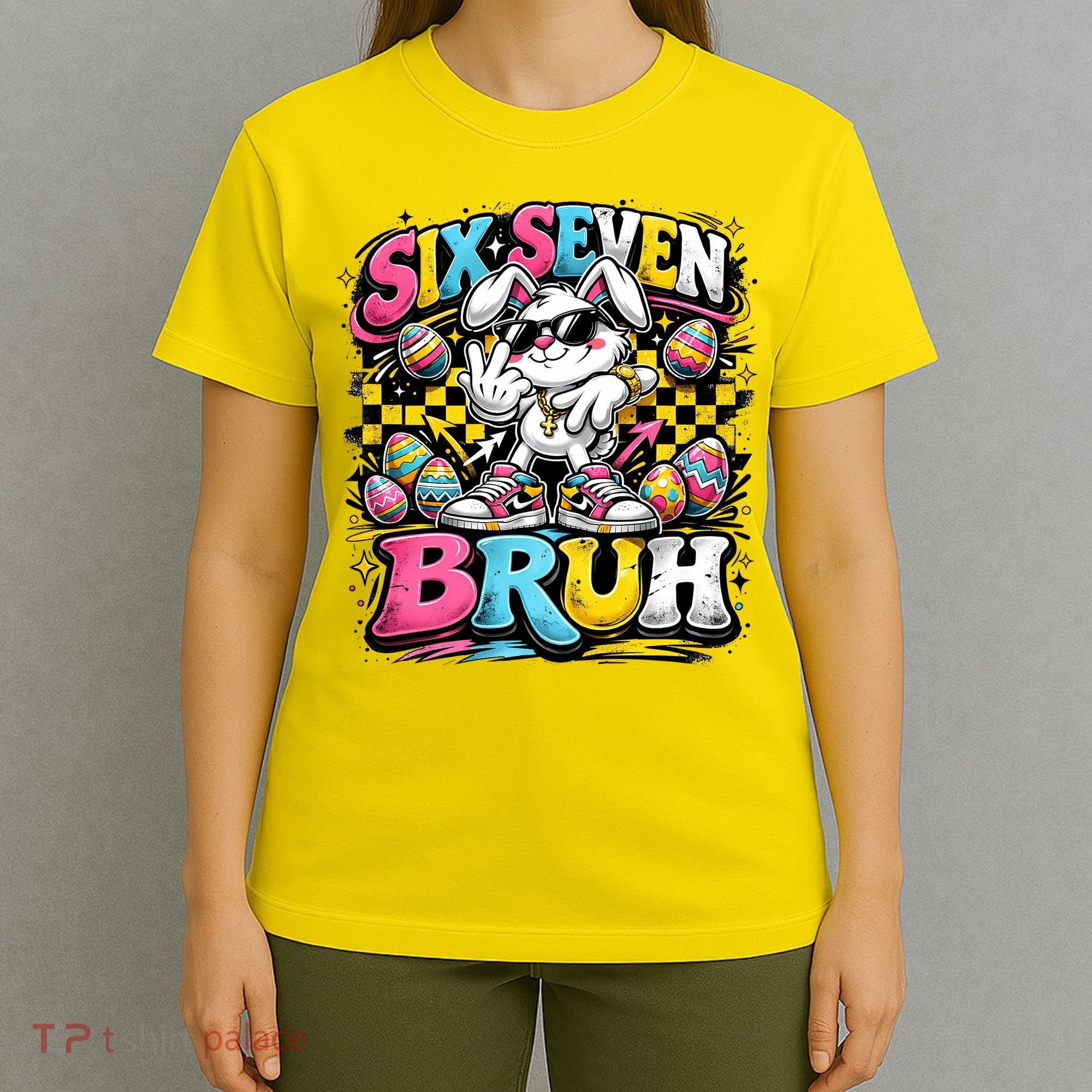 6-7 Meme Funny 67 Easter Bunny T-Shirt