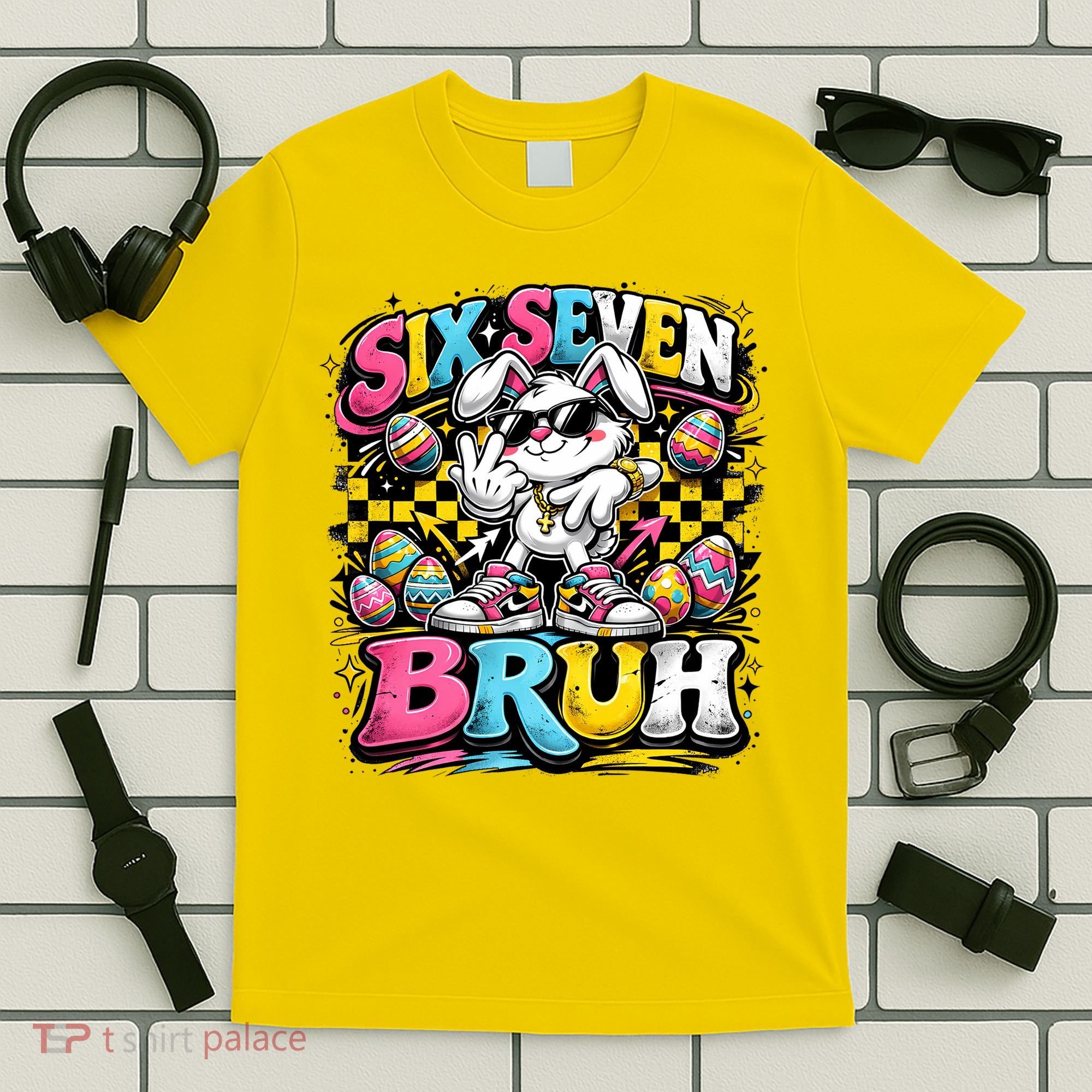 6-7 Meme Funny 67 Easter Bunny T-Shirt